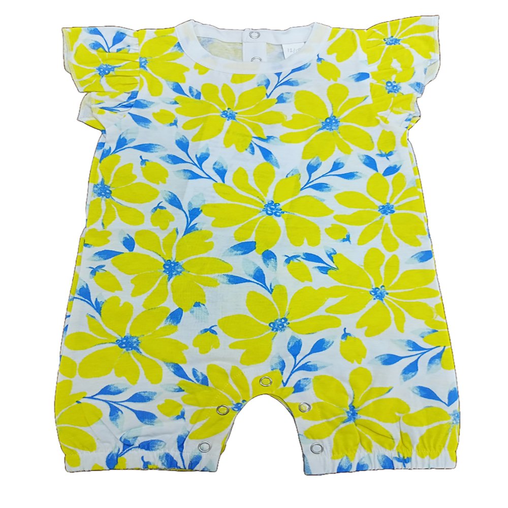 Baby Romper for Cute Girls round Neck back opening