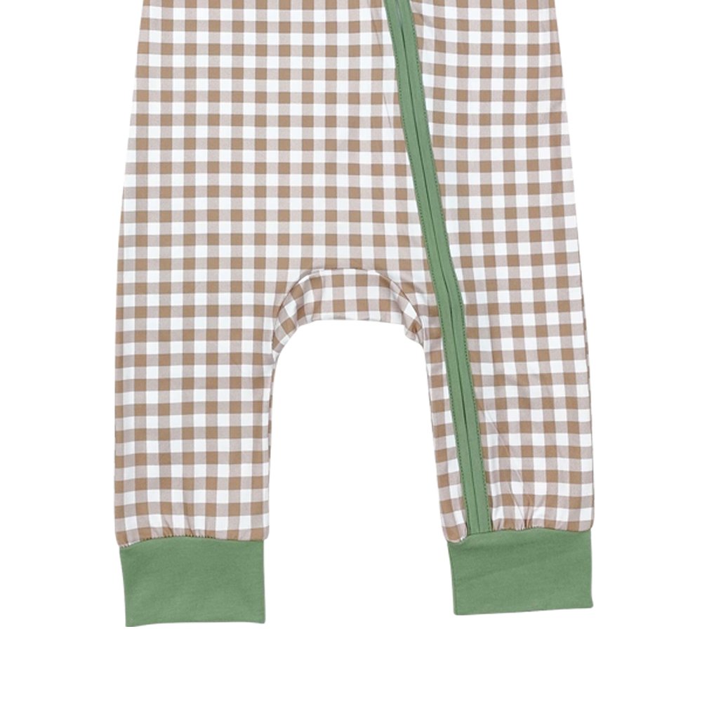 Infant baby boy embroidery pumpkin long sleeve zip romper wholesale kids boutique clothes factory price baby romper