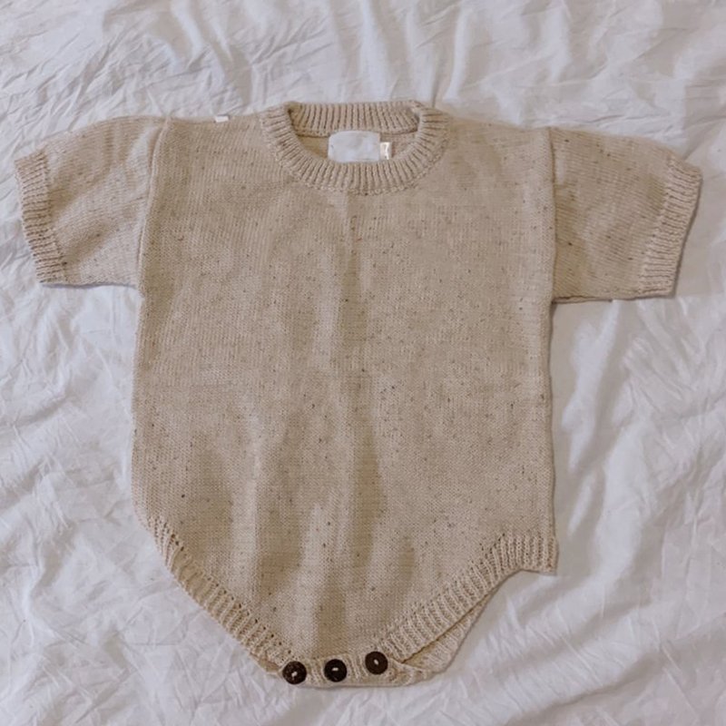 Newborn Baby 100% Cotton Sweater Adorable Color Dot Short Sleeve Newborn Baby Clothes Organic Baby Romper Jumpsuit