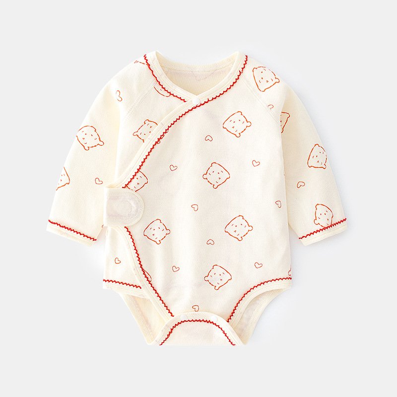 Wholesale Organic Cotton 0-12 Months Baby Romper Animal Printing Long Sleeve Baby Clothing Toddler Clothes Baby Rompers