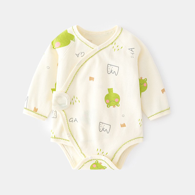 Wholesale Organic Cotton 0-12 Months Baby Romper Animal Printing Long Sleeve Baby Clothing Toddler Clothes Baby Rompers
