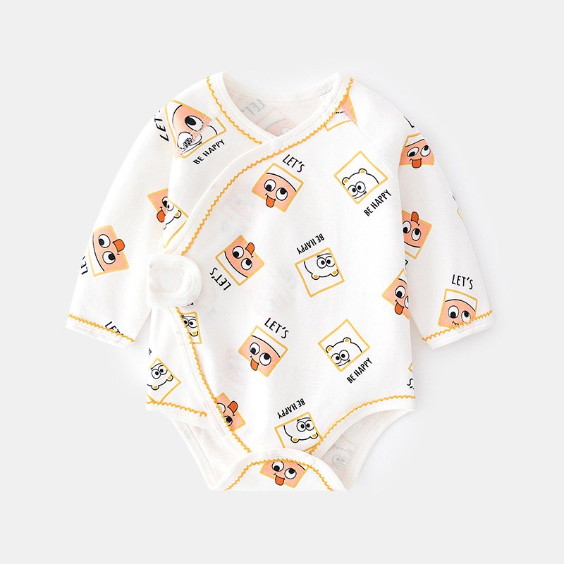Wholesale Organic Cotton 0-12 Months Baby Romper Animal Printing Long Sleeve Baby Clothing Toddler Clothes Baby Rompers