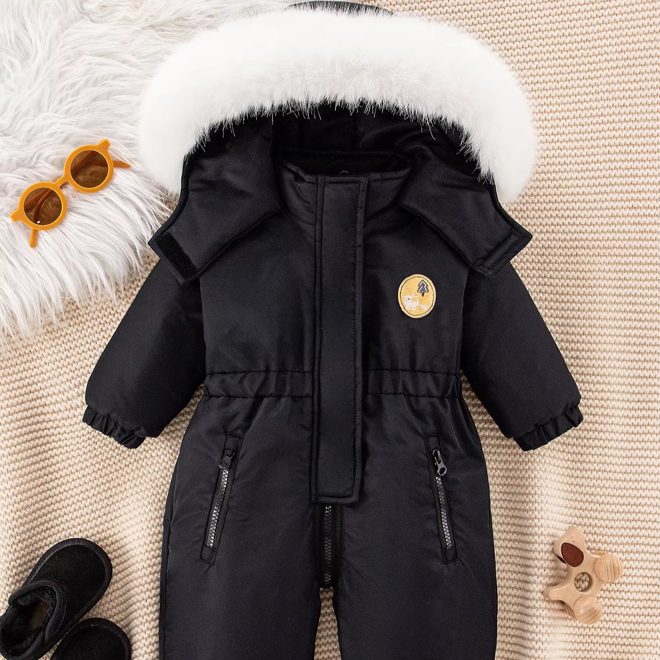 Hot Selling New Children's romper Comfortable Cotton Breathable Solid Direct Factory Supply Customizable Winter baby romper