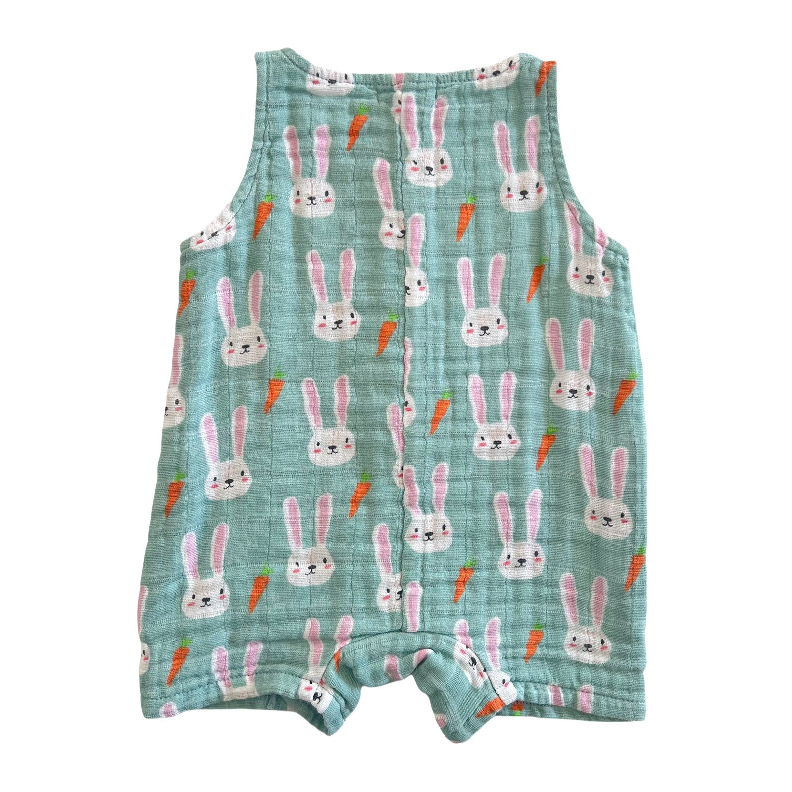 Custom Easter Organic Cotton Bubble Baby Pajamas Girl Boy Onesie Long Sleeve Rabbit Bunny Print Toddler Jumpsuit Baby Rompers