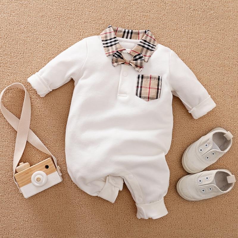 2021 New Fashion Wholesale Baby Casual Romper Boy Onesie for Autumn Baby Jumpsuit