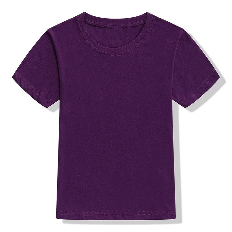 Boys and Girls Cotton children sport cultural t shirt baby kids solid color blank plain custom logo t shirt