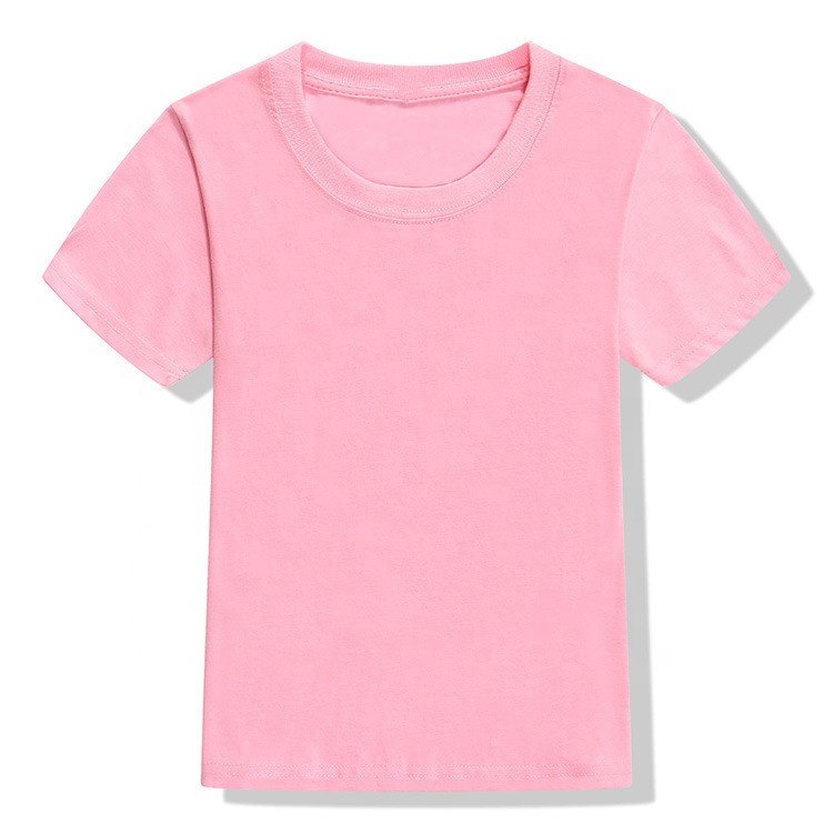 Boys and Girls Cotton children sport cultural t shirt baby kids solid color blank plain custom logo t shirt