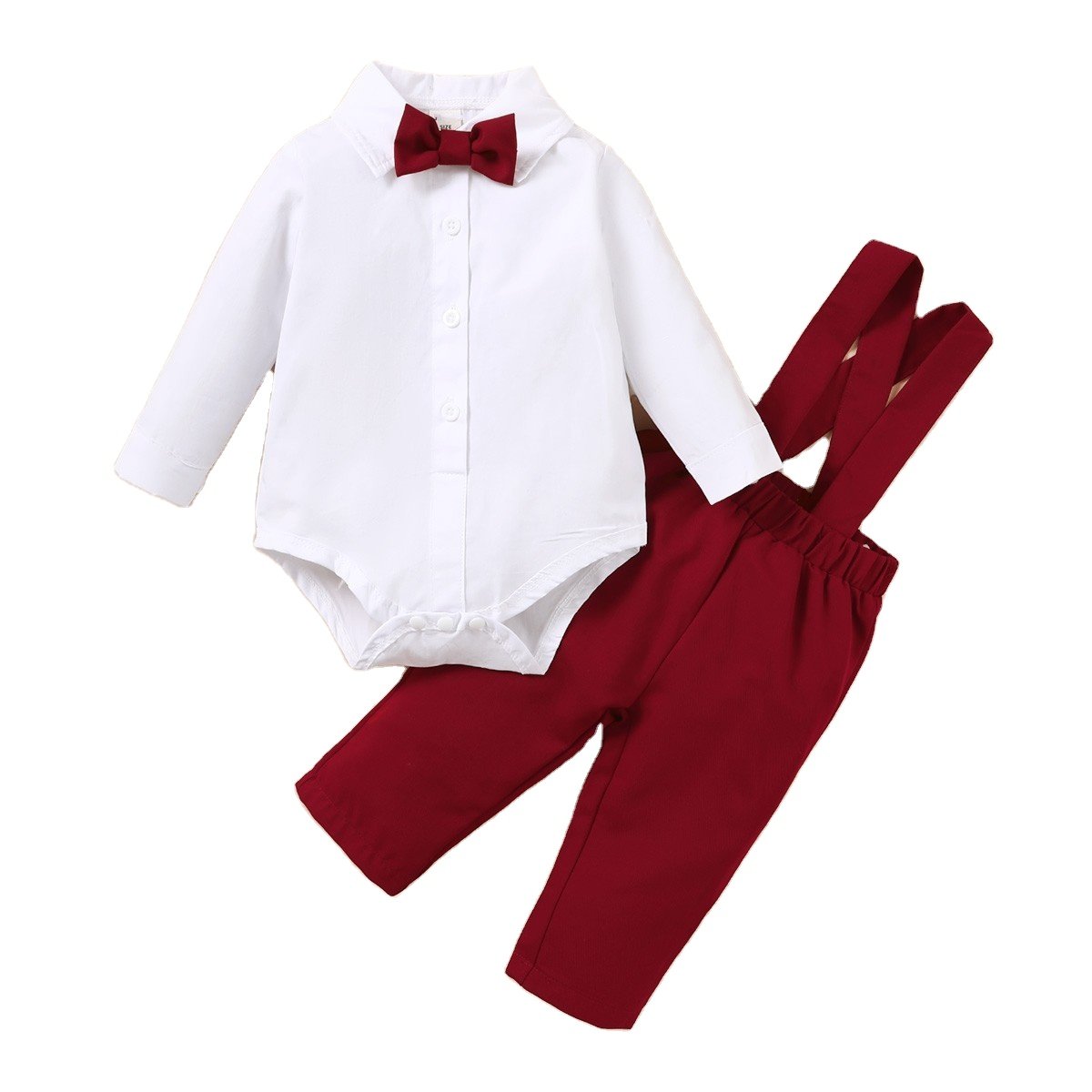Catpapa Baby Rompers Set Bow Tie 2 Piece Set Baby Custom Gift Set Romper Clothes