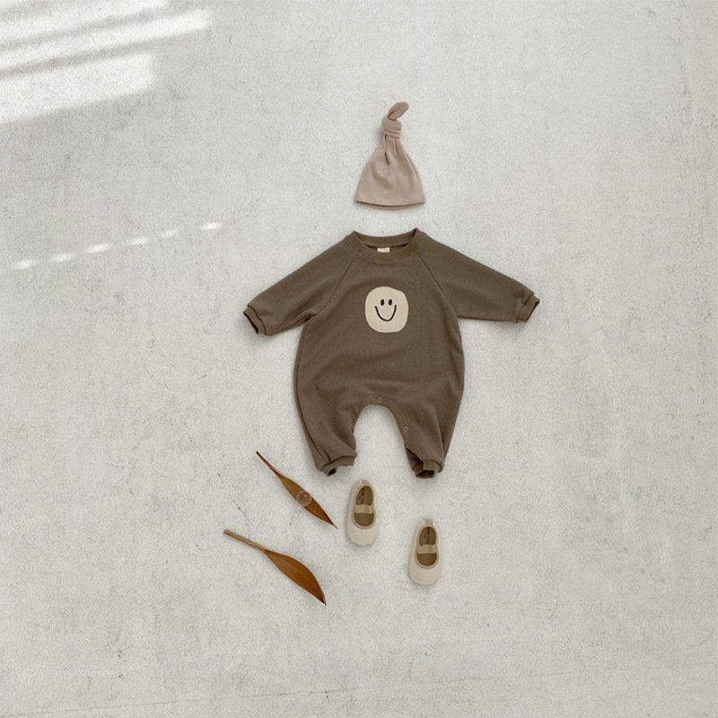 Spring Autumn Toddlers New Boutique Bodysuit Baby Long Sleeve Cotton Unisex Romper