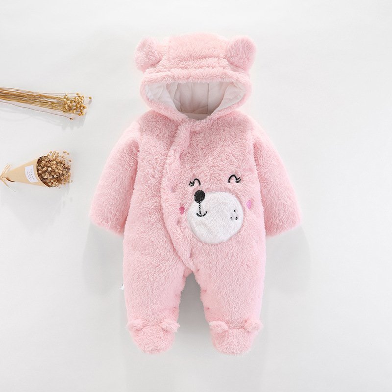 Thickening Baby Jumpsuit for Winter Comfortable Warm Baby Clothes Jumpsuit High Quality Baby Onesie Full Pure Cotton Knitted
