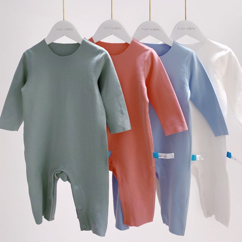 AustinBella/wholesale boutique custom design German velvet baby boys' clothes knit rompers newborn jumpsuits