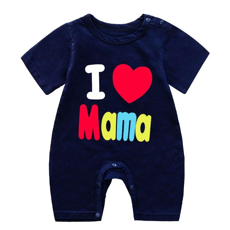 New Wholesale newborn power mixed cotton short sleeve baby romper for baby boy & girl