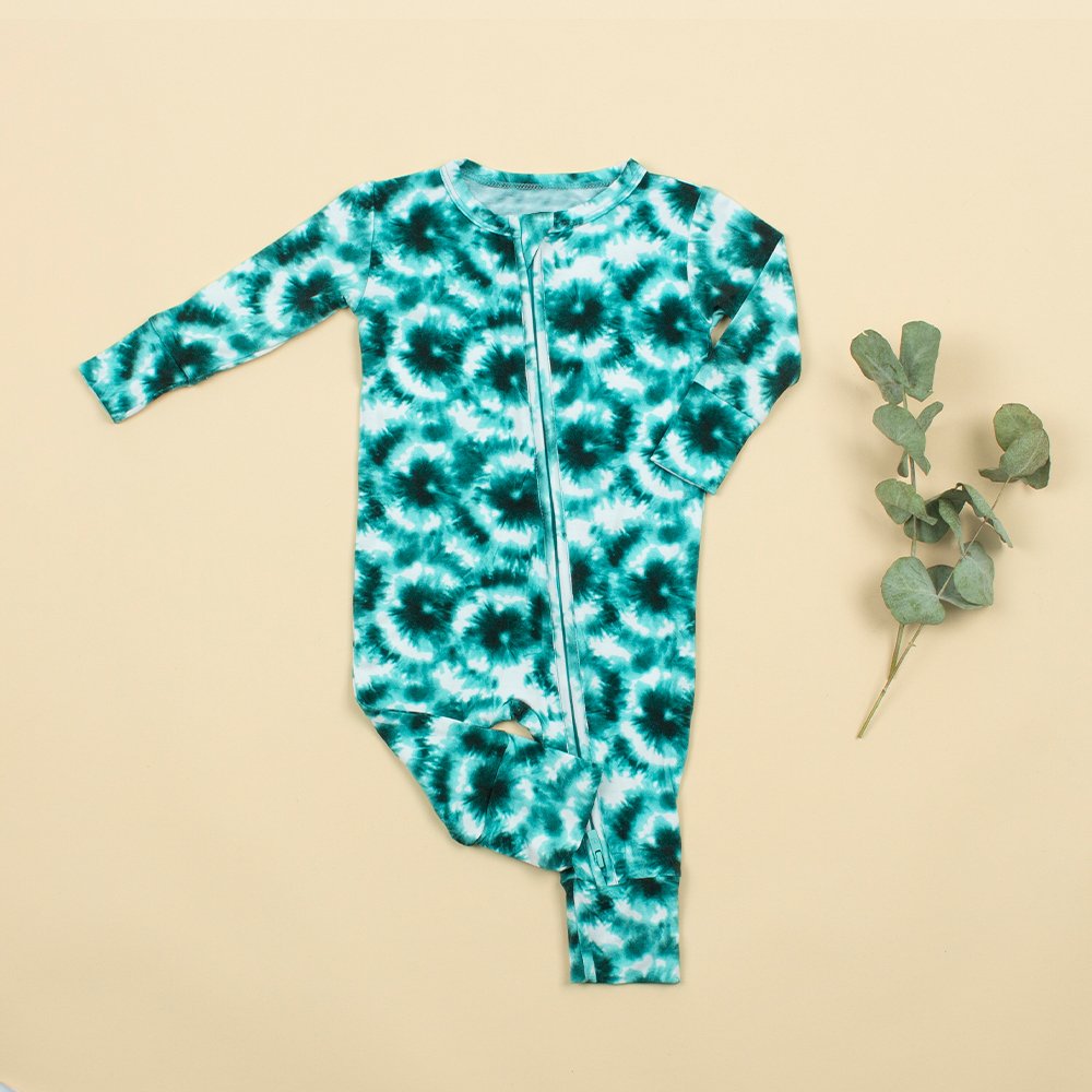Custom Newborn Baby Infant Print Bamboo Spandex Onesie Sleepwear Baby Rompers Clothes Toddler Kid Pajamas For Baby