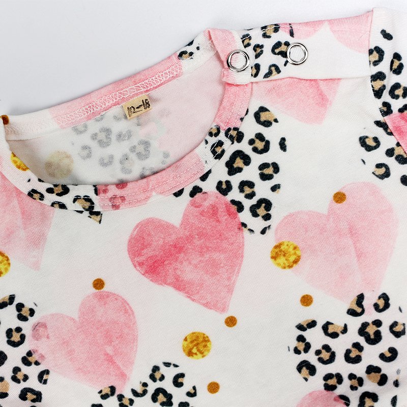 Organic bamboo baby bodysuit customize Twirl Skirt Bodysuit long sleeve ruffle baby romper wholesale baby twirl bodysuit