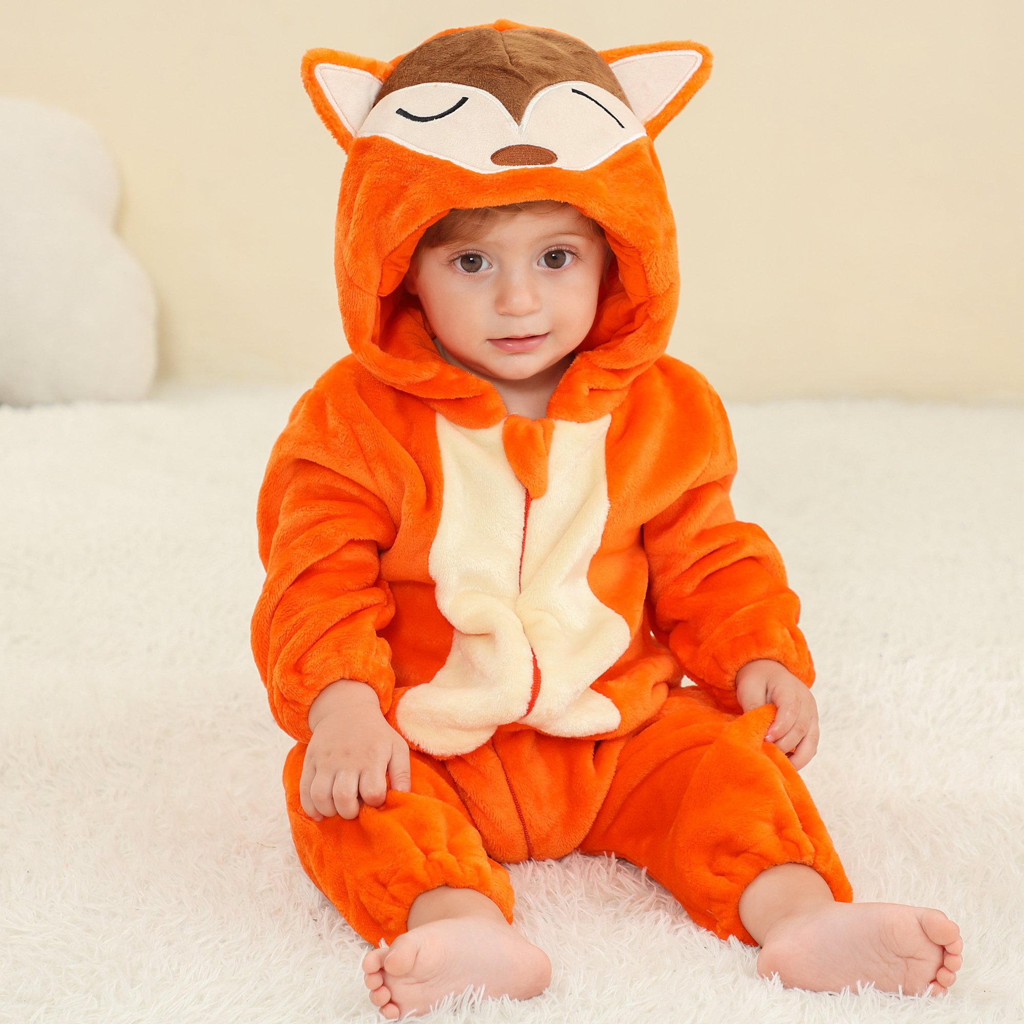 MICHLEY Winter Baby Clothes Girls Flannel Animal Babi Jumpsuit Newborn Boys Clothing Winter Wholesale Baby Rompers