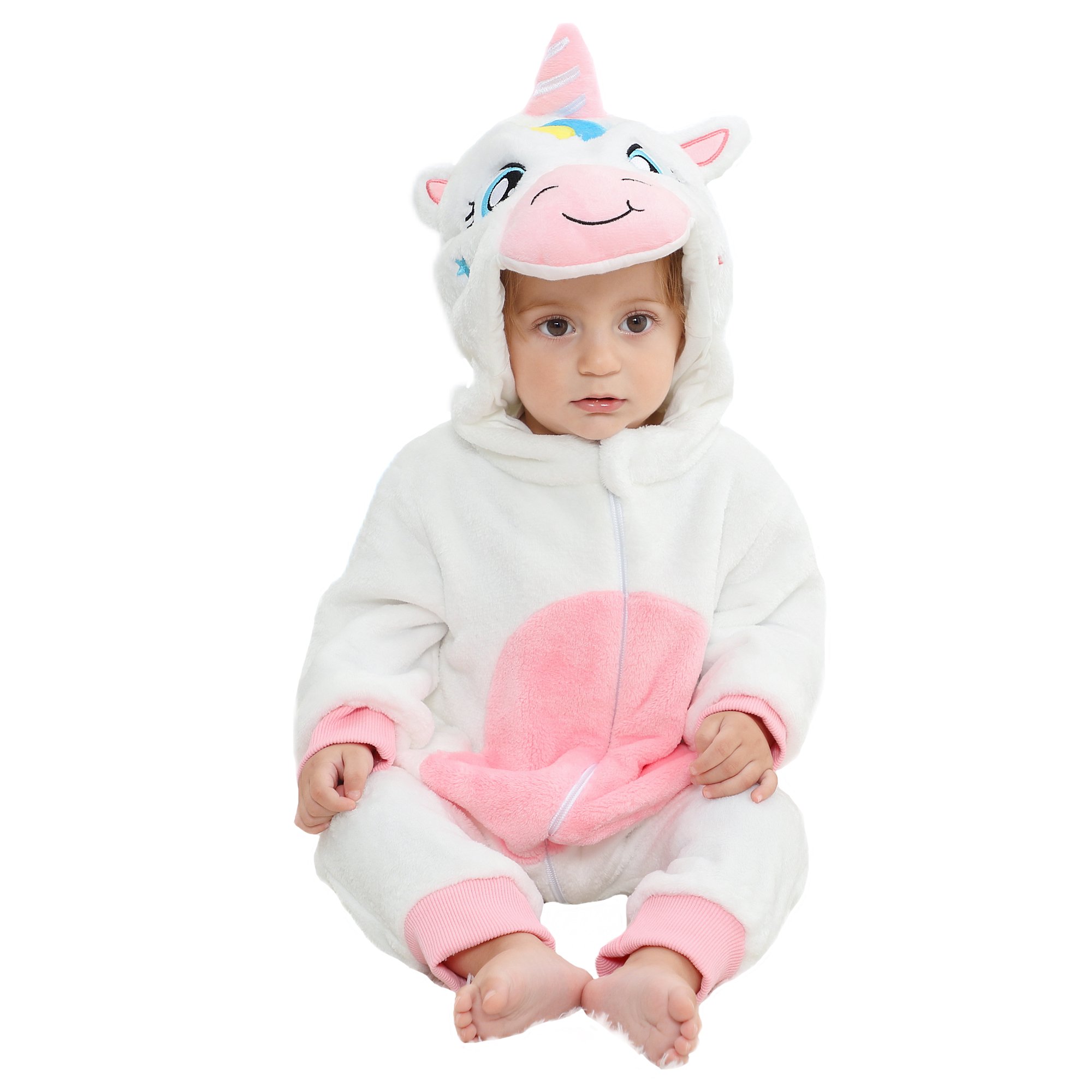 MICHLEY Winter Baby Clothes Girls Flannel Animal Babi Jumpsuit Newborn Boys Clothing Winter Wholesale Baby Rompers