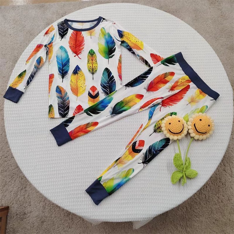 Custom Bamboo Zipper Romper Dress 2-PCS Pjs Active Digital Printing Baby OEM ODM Clothes Pajamas Toddler dress
