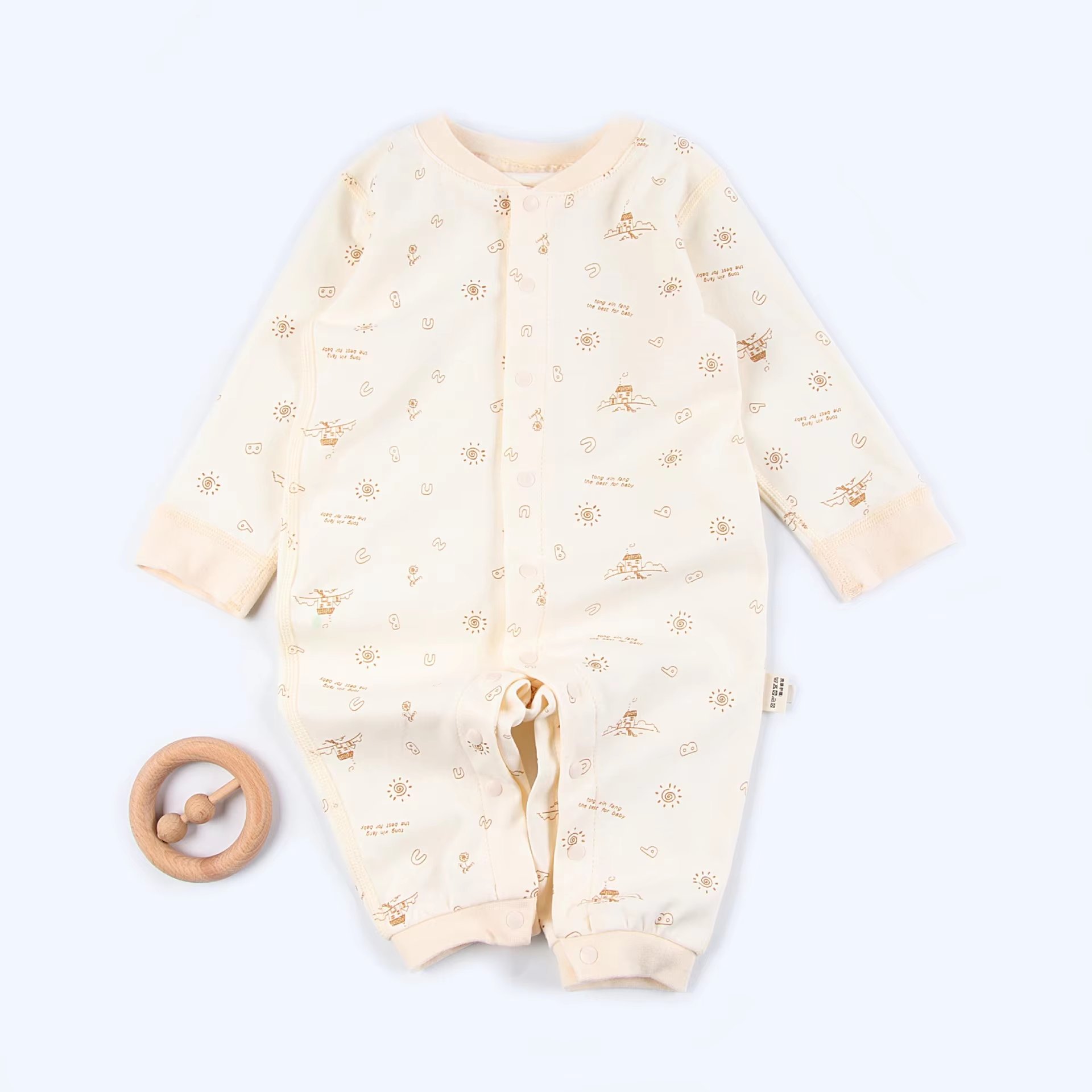 Comfortable and soft can be customized baby rompers