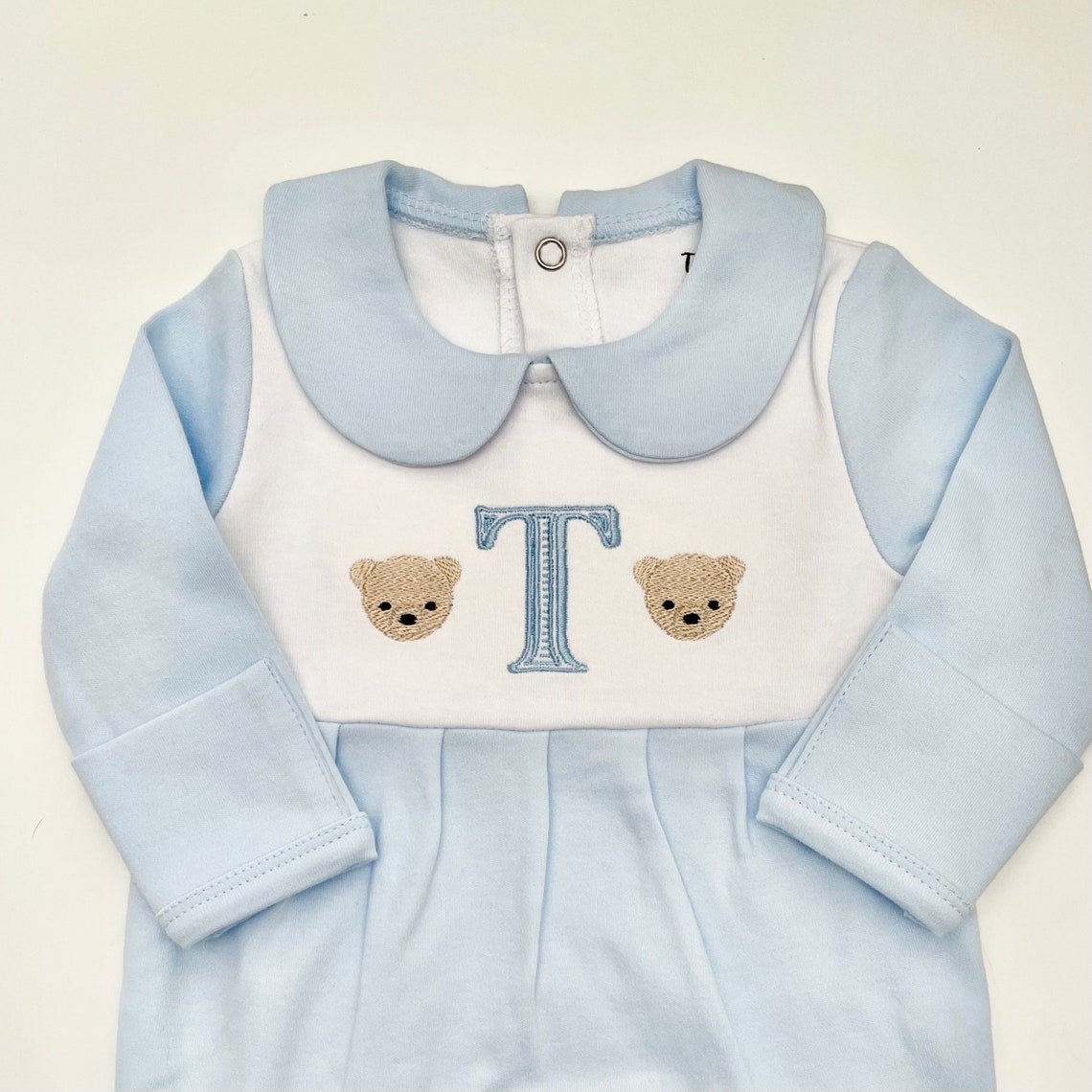 Personalized Baby Outfit Organic Cotton Baby Romper Set Wholesale Home Baby Footie Pajamas