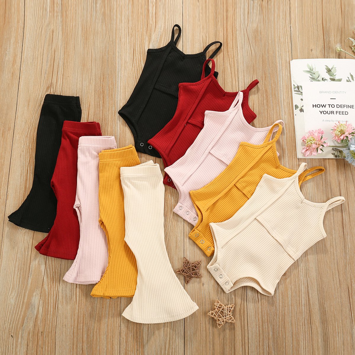 Wholesale 2 Pieces Cotton baby romper Soft Baby Clothing Sets For Newborn Baby Boy Girl