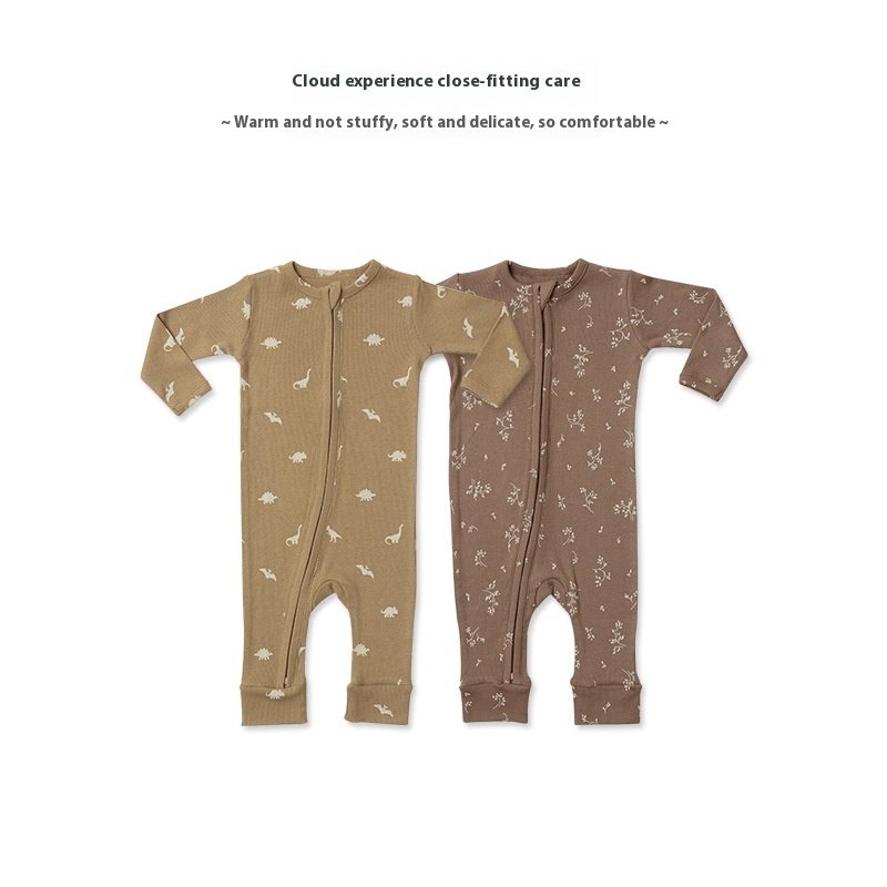 hot sale spring &fall baby rompers high quality male and female baby clothes round neck bamboo fiber baby clothes