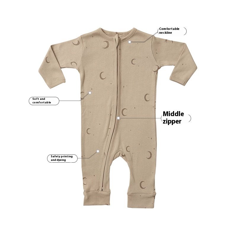 hot sale spring &fall baby rompers high quality male and female baby clothes round neck bamboo fiber baby clothes