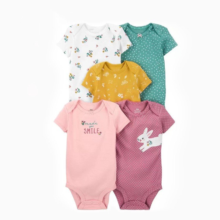 Baby Rompers Premium Quality Baby Jumpsuit Pajamas Wholesale Short sleeve Cotton Baby Clothes Soft