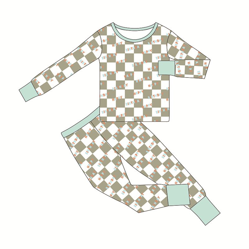 Factory Custom Boutique Autumn Spring Winter Sets Toddler Baby Clothes Casual Outfits Long Sleeves Kids jumpsuit pajamas 0-14T