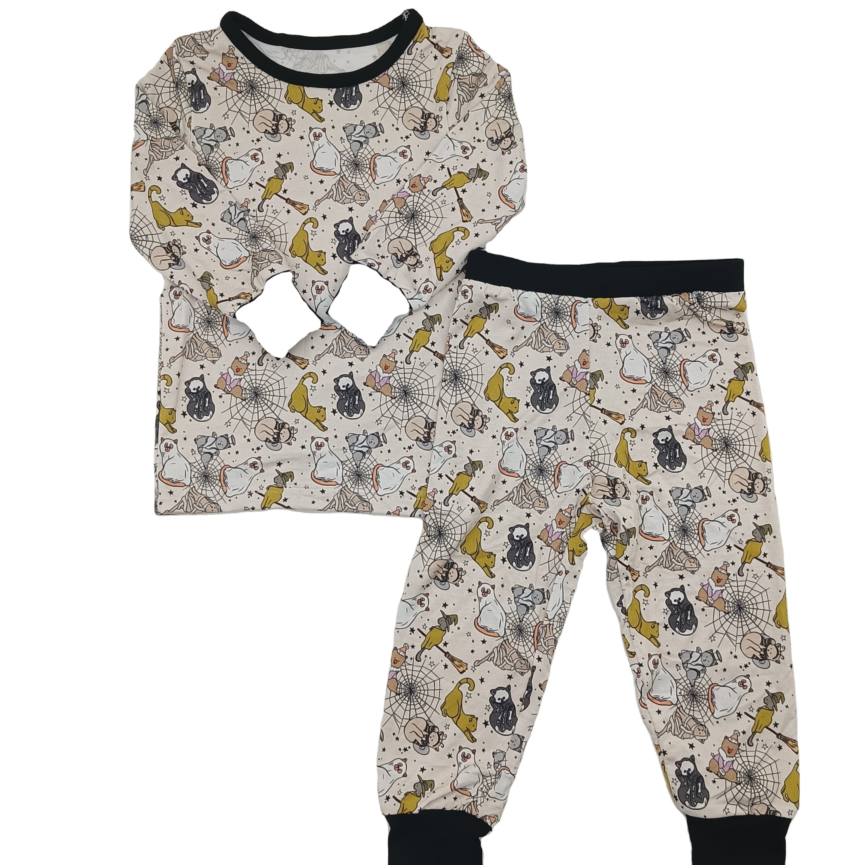 High Quality Bamboo baby customized animal pattern Clothing sets 2pcs
