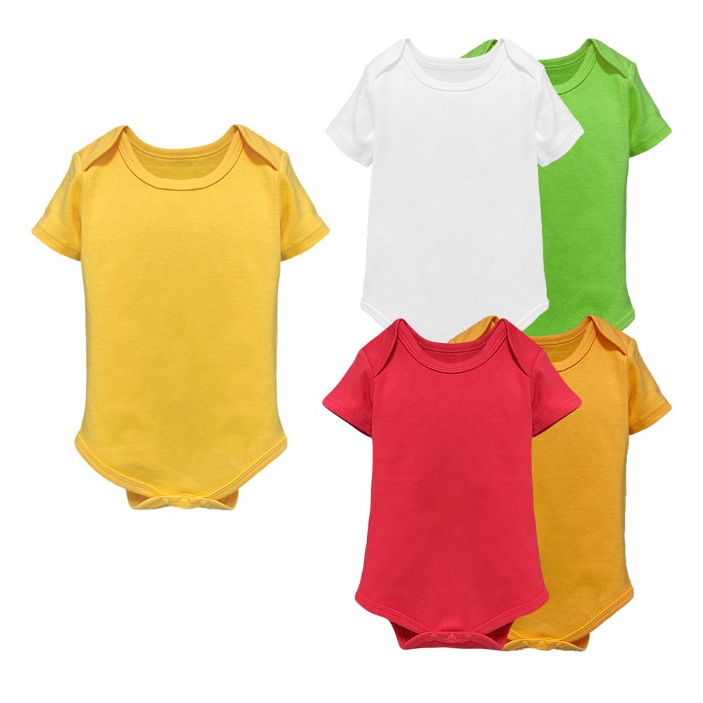 100% cotton plain baby onesie newborn baby clothes custom blank white baby unisex boys and girls onesie