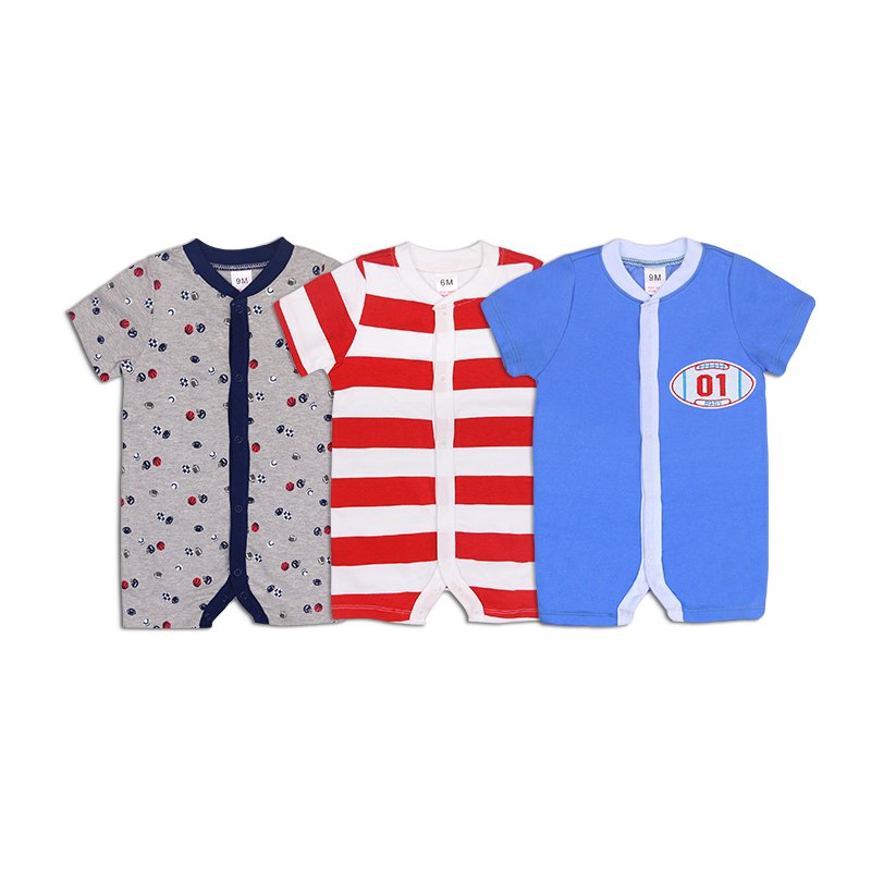 Soft Cotton with Cover up Button Baby Wears Romper for Infant and Toddler Baby Wears high quality Summer baby suit romper