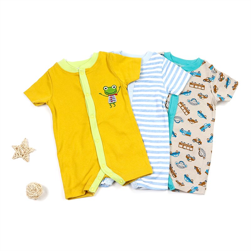 Soft Cotton with Cover up Button Baby Wears Romper for Infant and Toddler Baby Wears high quality Summer baby suit romper