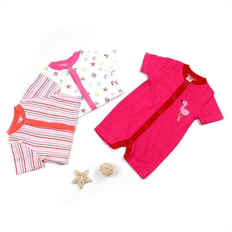 Soft Cotton with Cover up Button Baby Wears Romper for Infant and Toddler Baby Wears high quality Summer baby suit romper