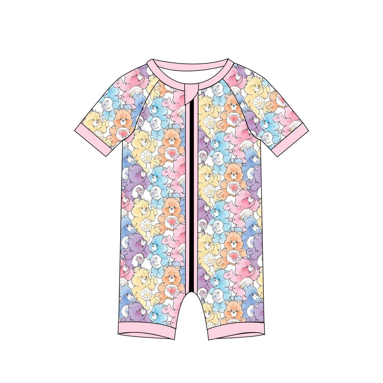 Infant ruffle romper best bamboo zipper footed onesie ruffled baby romper floral custom printed sleepsuit ruffled zipper footie