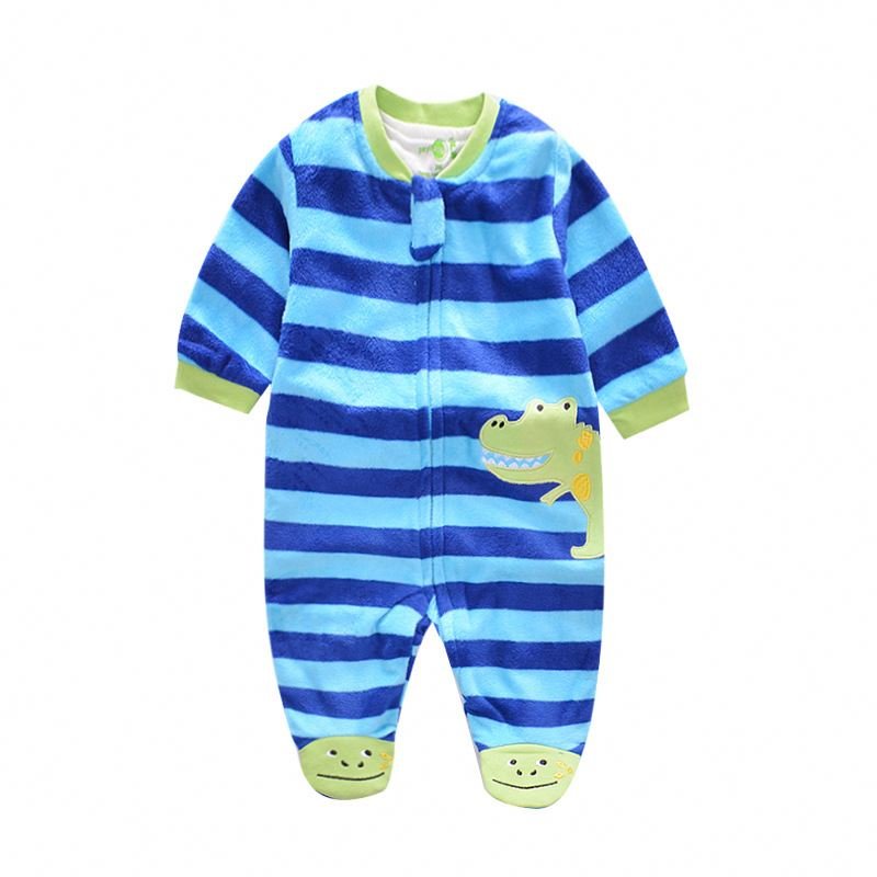 3-12M Spring Autumn Jumpsuit Footie Long Sleeve Babies Romper Cartoon Baby Underwear