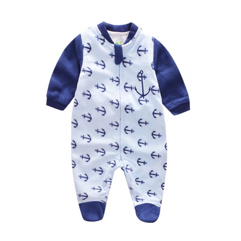 3-12M Spring Autumn Jumpsuit Footie Long Sleeve Babies Romper Cartoon Baby Underwear