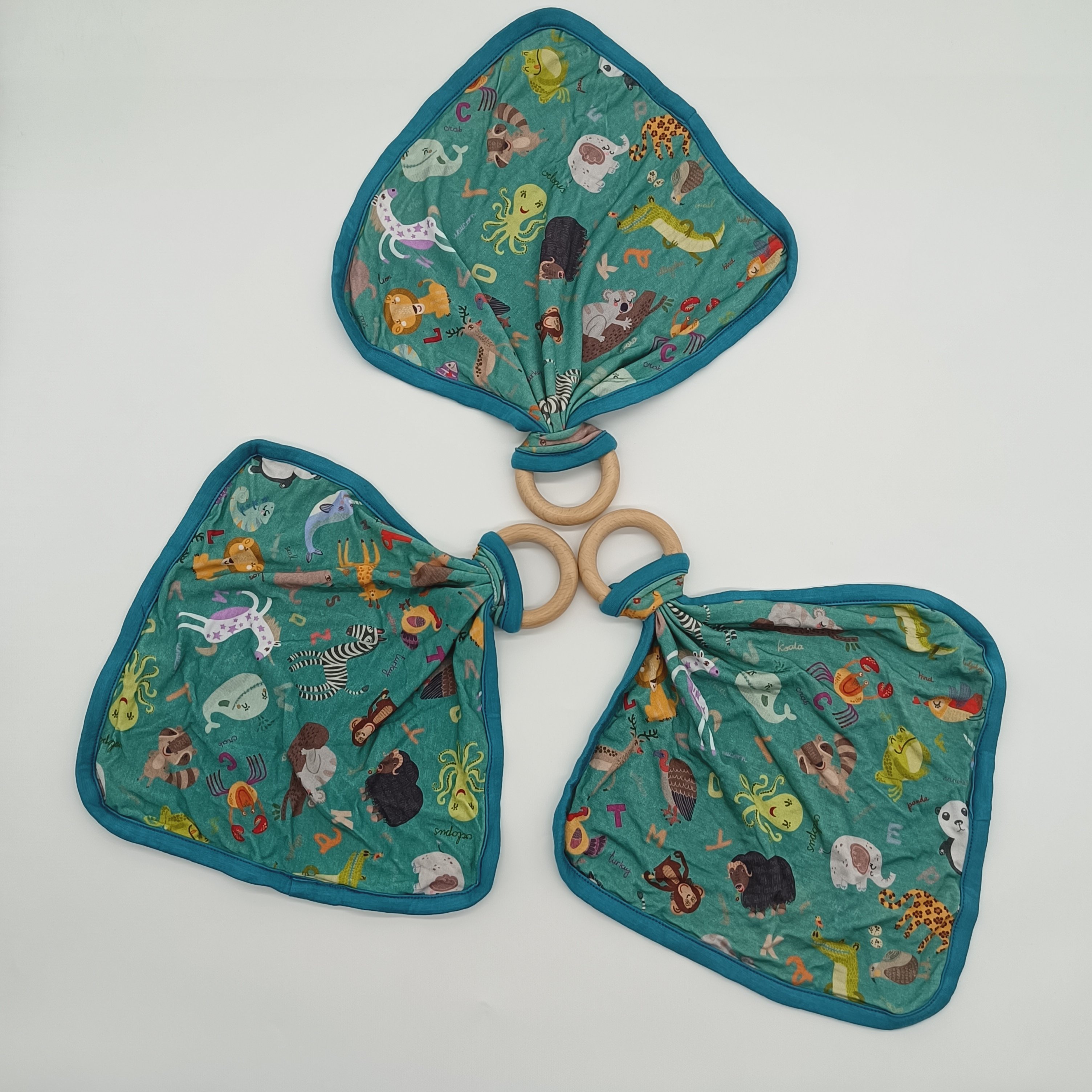 High Quality Comfortable Bamboo customized Animal Theme Baby Lovey