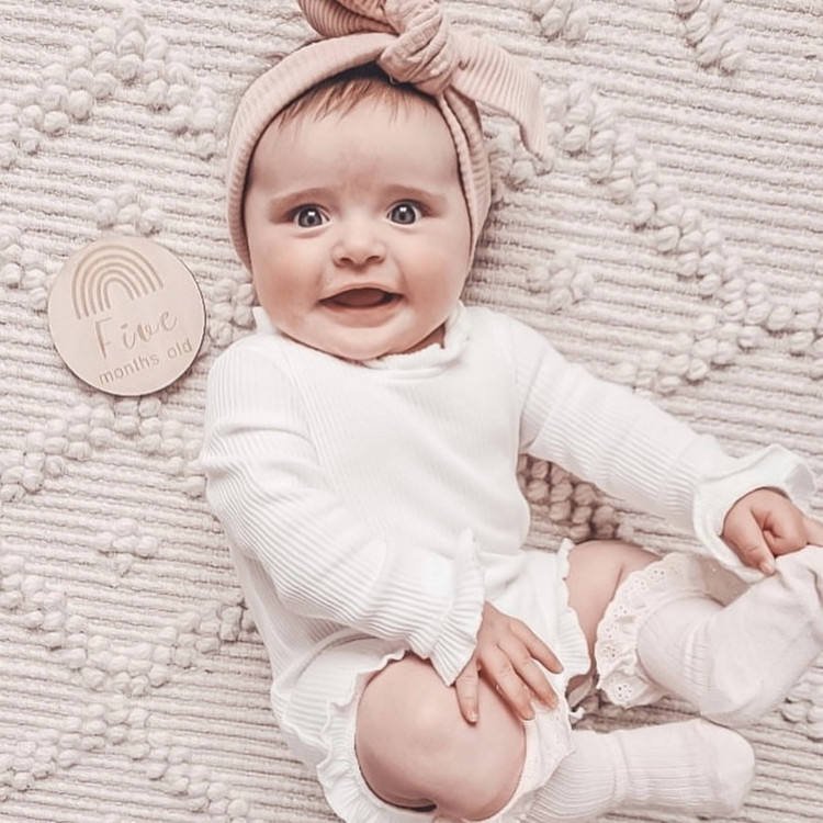 Newborn baby clothing set 2 piece girl onesie organic cotton solid color knitting fall clothes for baby rompers kids 6-12 months