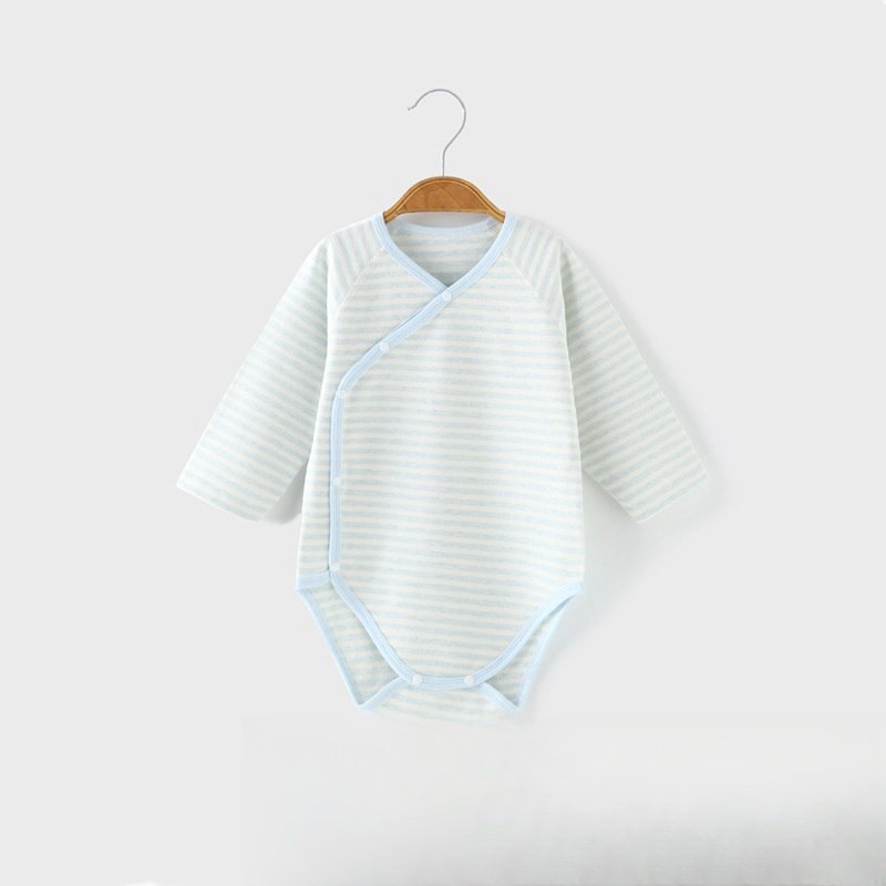 Oem Spring Long Sleeve Bamboo Kimono Bodysuits Custom Logo Bamboo Bodysuit Kid Bamboo Baby Onesie Rompers With Button