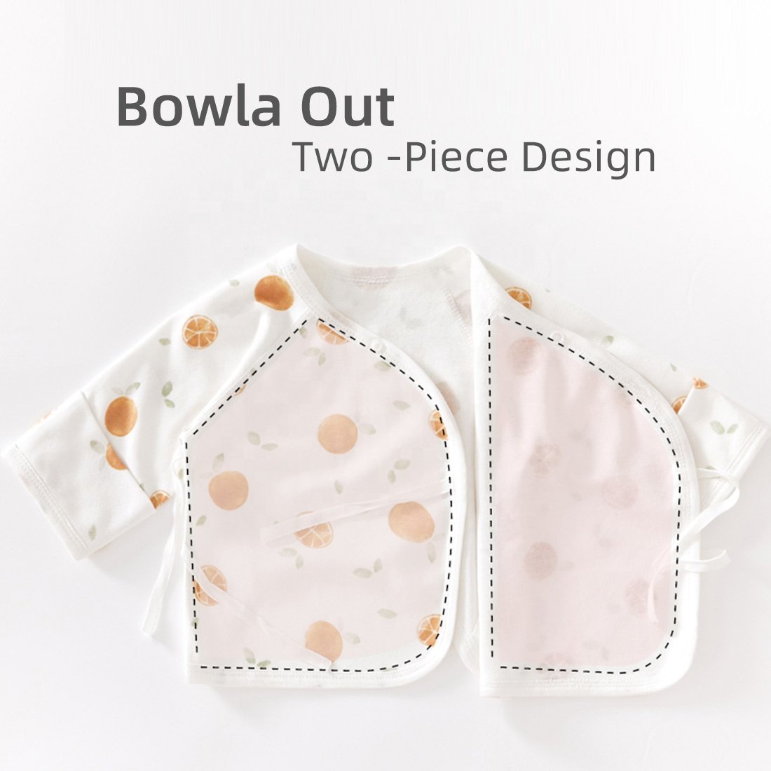 Super Soft 100% A Grade Cotton Skin-friendly Full Sleeve Half Back Newborn Clothes Baby Romper
