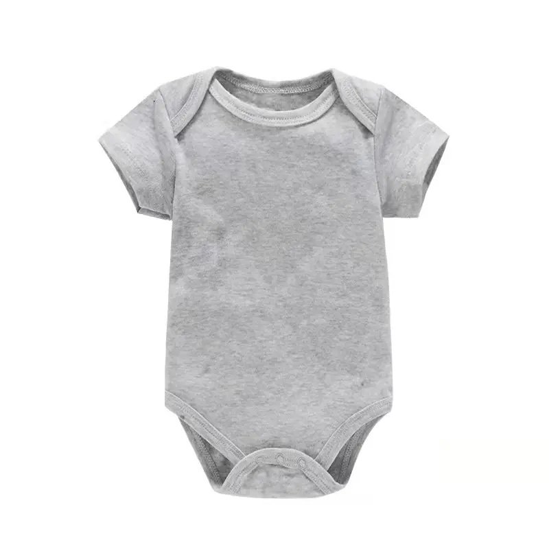 GOTS custom Baby Onesie Short-Sleeve 100% Cotton in stock Baby Bodysuit Hot Sale Boys and Girls baby romper