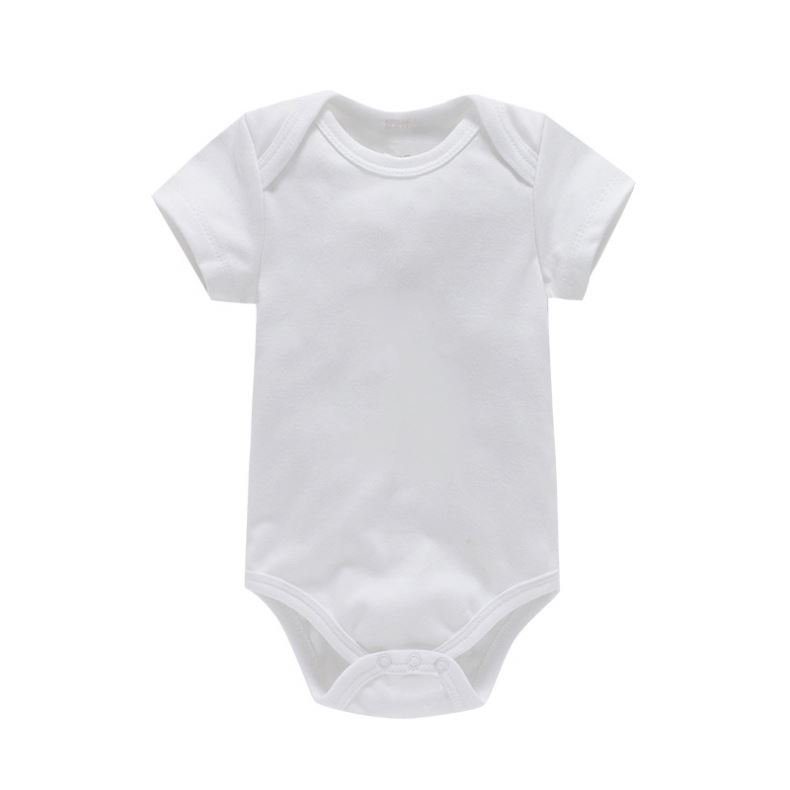 Factory Hot Sale Wholesale Solid Color Plain White Onesie Boys And Girls Newborn Baby Romper Clothes