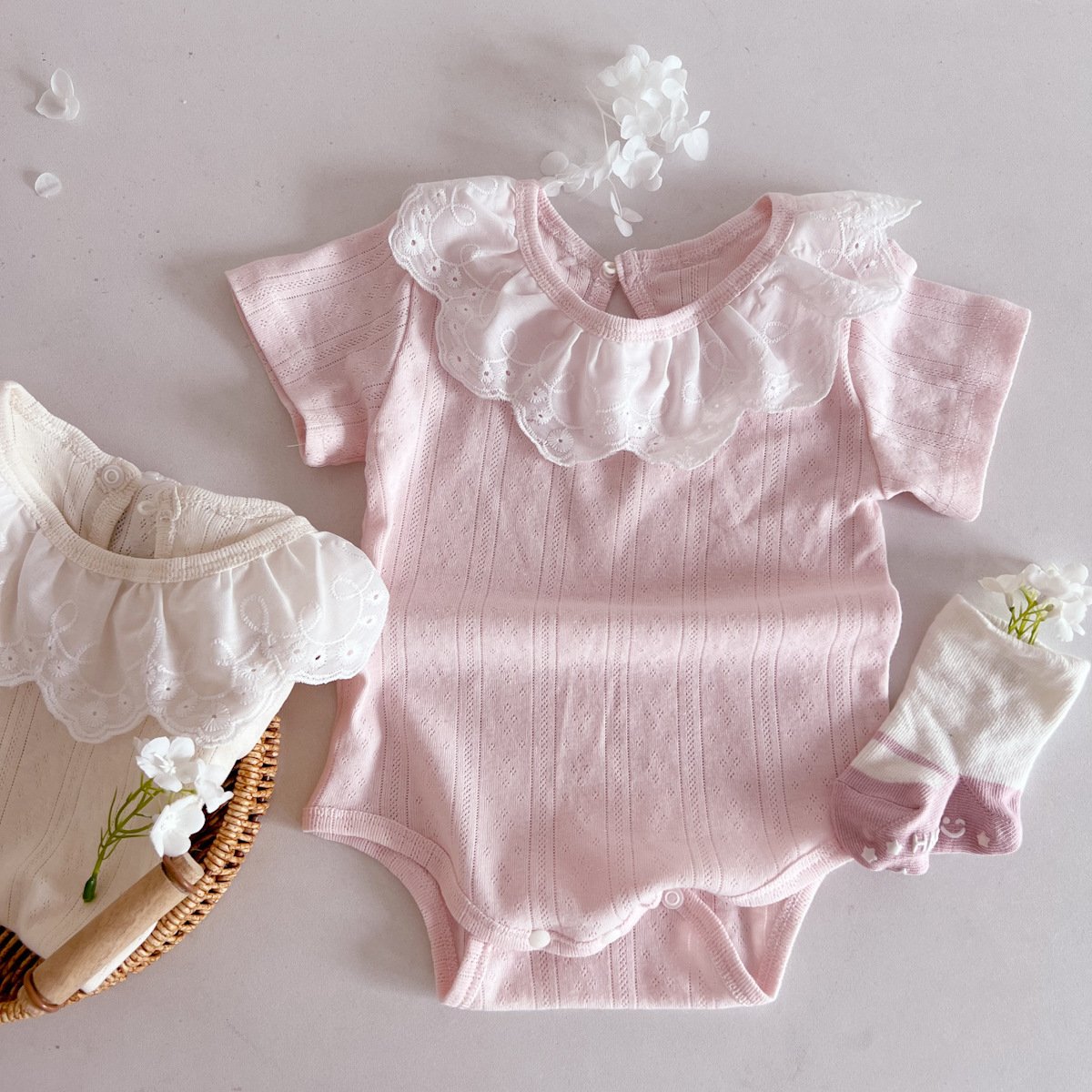 Toddler Infant Newborn Girls Romper Fashion Jumpsuit Lace Cute Sweet Princess Baby Girl Romper
