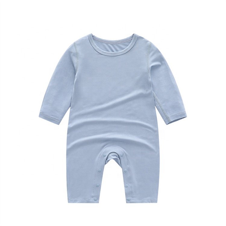 Modal Summer Thin And Comfortable Newborn Clothes Long Sleeve Baby Romper 100% Cotton Baby Bodysuit