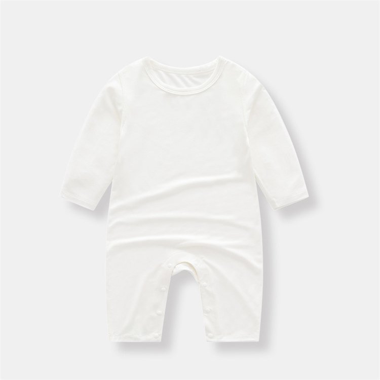 Modal Summer Thin And Comfortable Newborn Clothes Long Sleeve Baby Romper 100% Cotton Baby Bodysuit