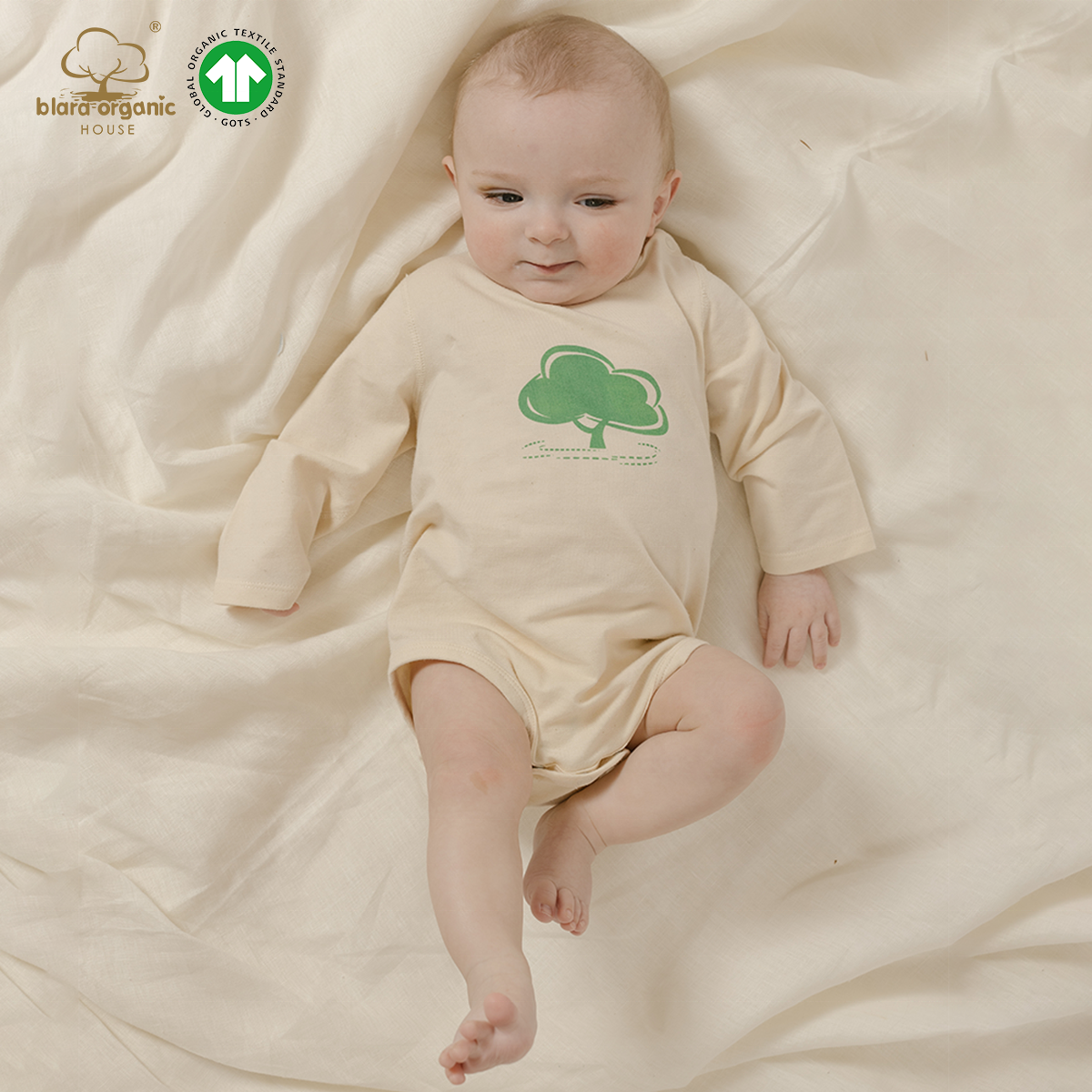 Safe Temperature Print Knit Cotton Romper Recycled Organic Toddler Baby Romper
