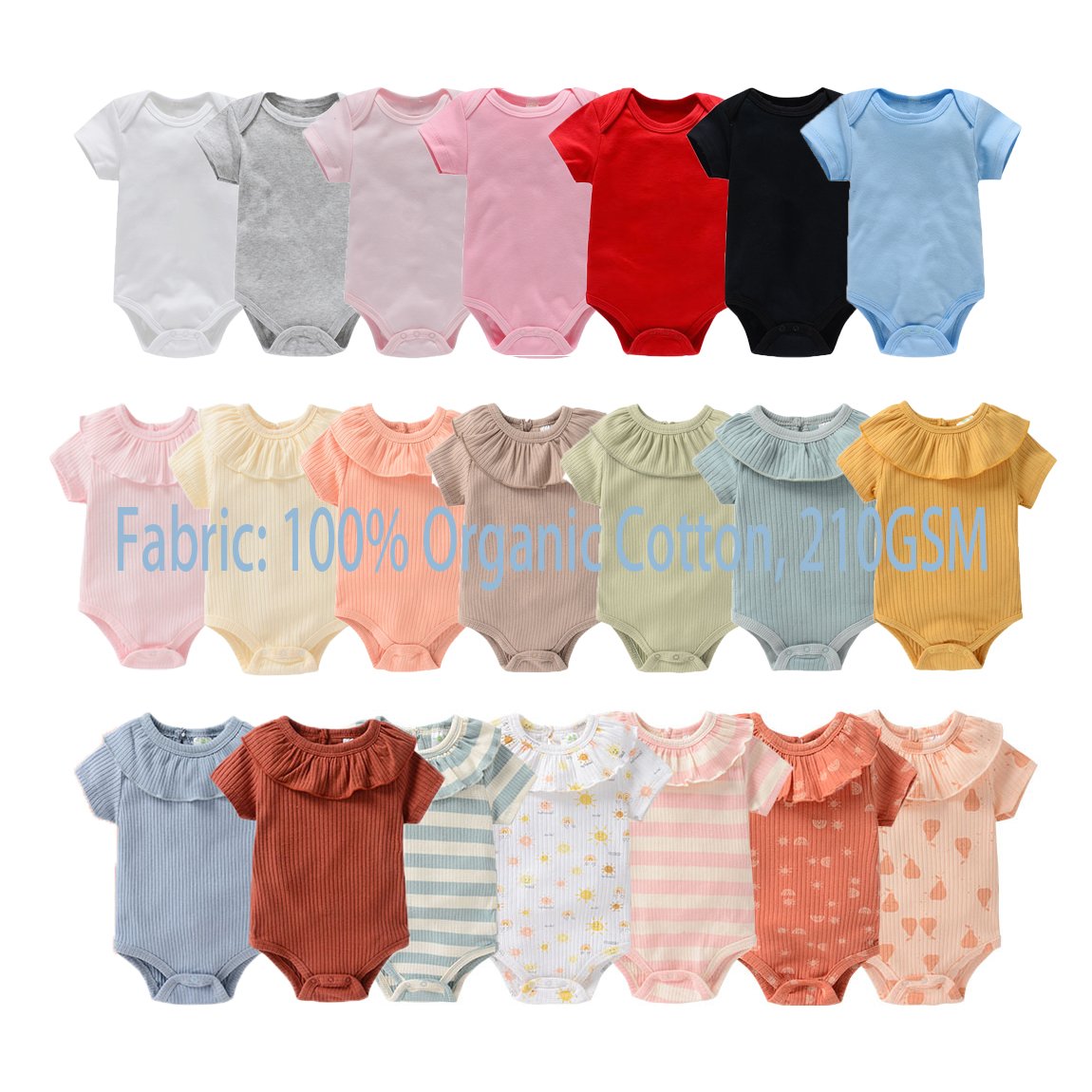 Wholesale baby rompers custom manufacturer newborn Print boy toddler girl baby clothes stripe rompers baby