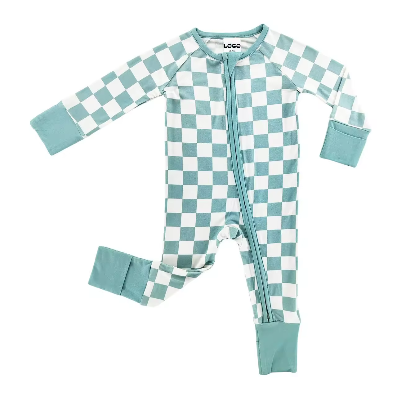 2024 Hot Selling Products Customization Printing Baby Clothes Organic Bamboo 100% Cotton Double Zip Knitted Winter Baby Romper