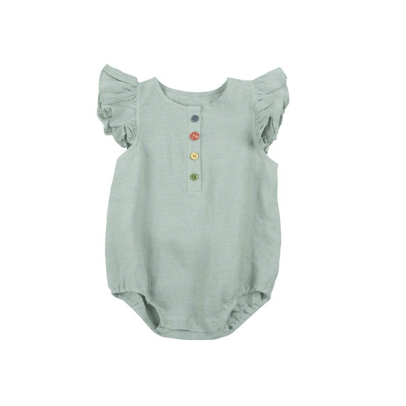 Toddler Baby Bamboo Rompers Baby Jumpsuit Bamboo Cute Printed Baby Pajamas for Boys and Girls