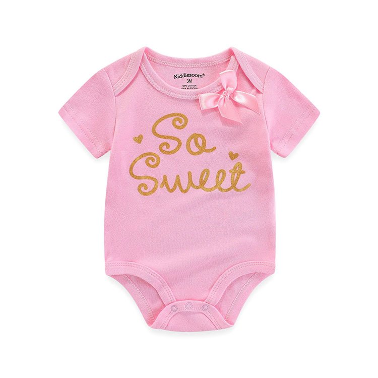 Infant Baby Rompers Boys Girls Clothes Newborn Baby Boys Bodysuit Summer Clothes Printed Baby Romper